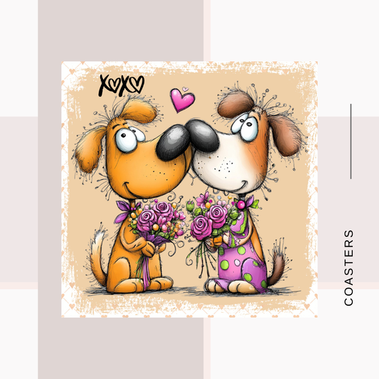 Puppy Art Coasters