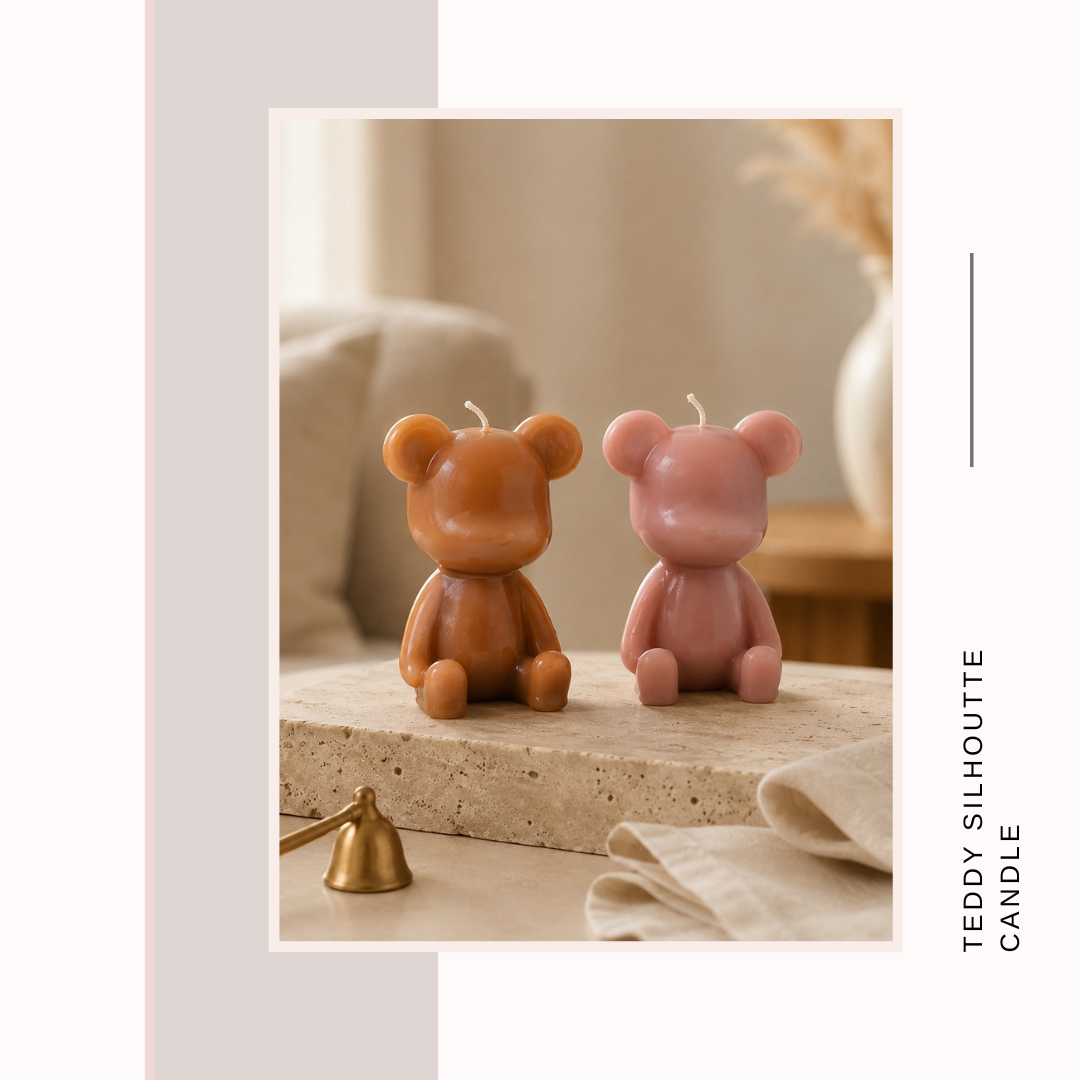 Teddy Silhouette Candle