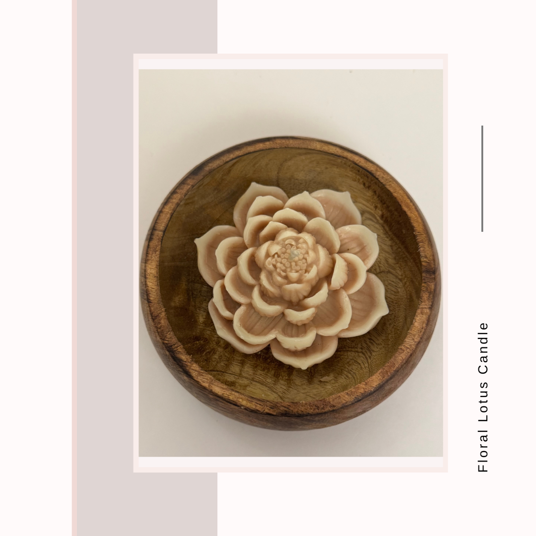 Floral Lotus Candle