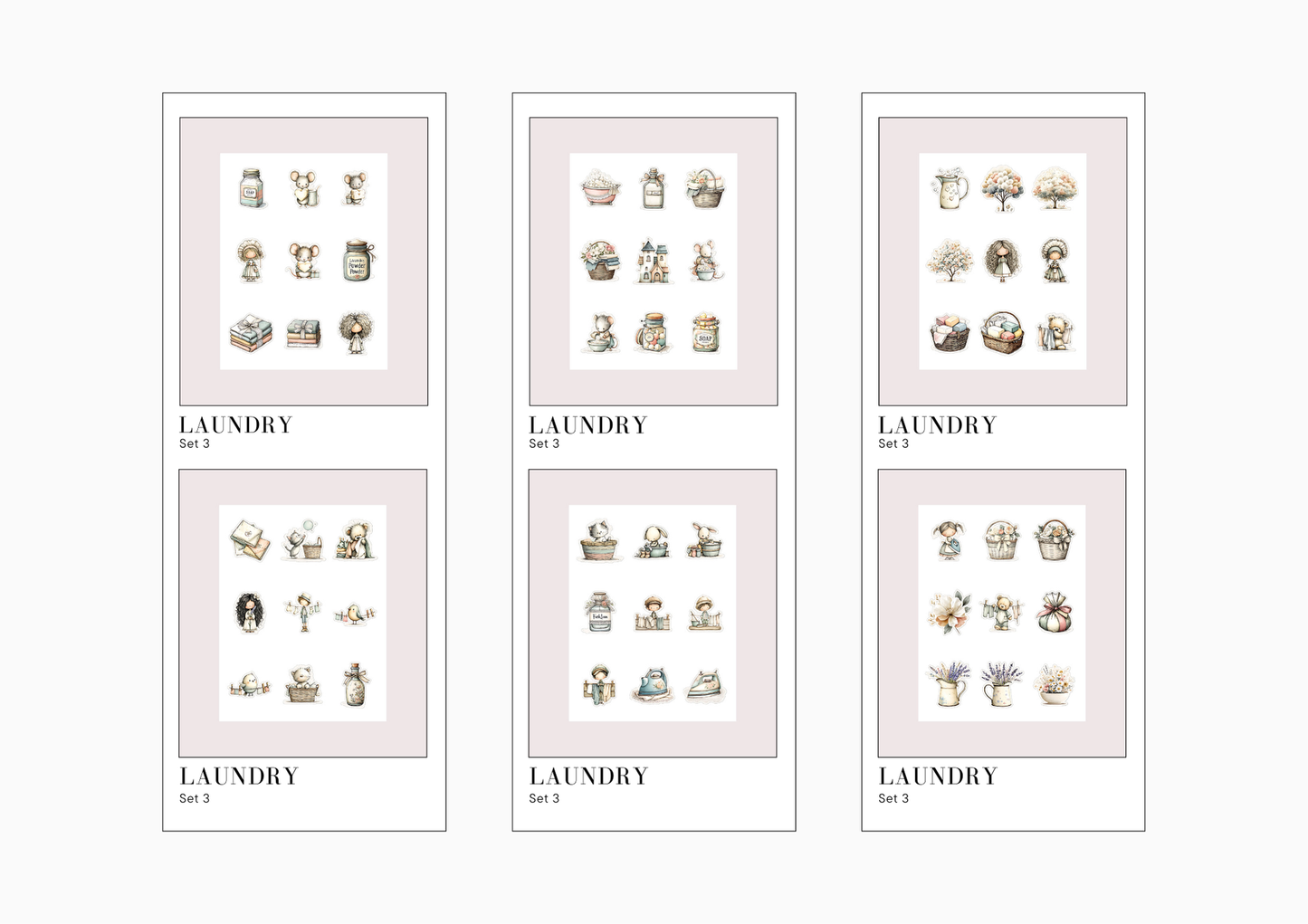 Sticker Sheets Laundry