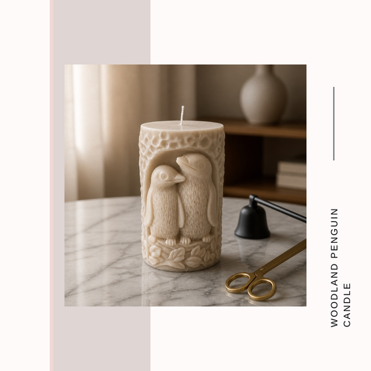 Woodland Whispers Penguin Candles