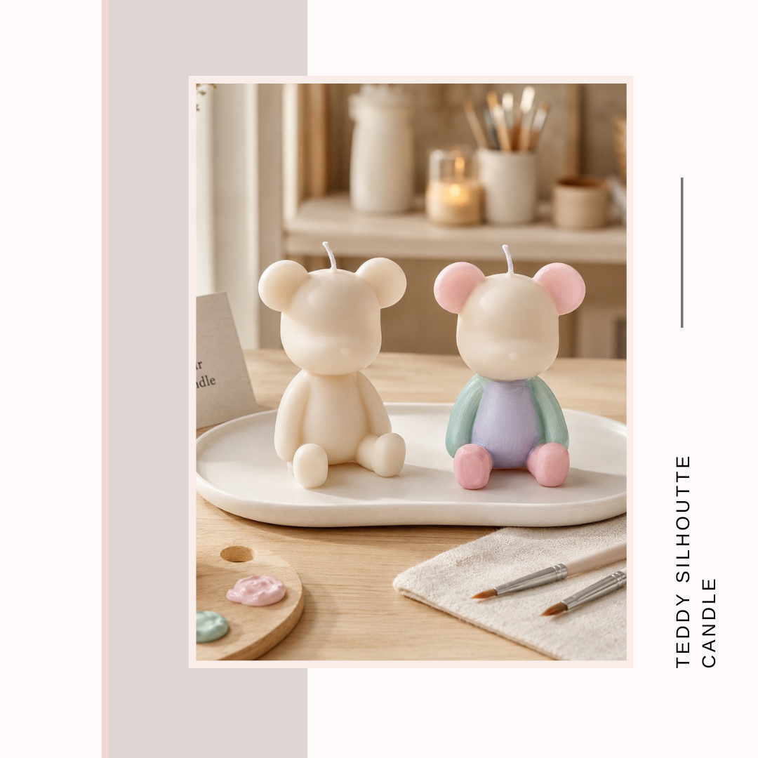 Teddy Silhouette Candle