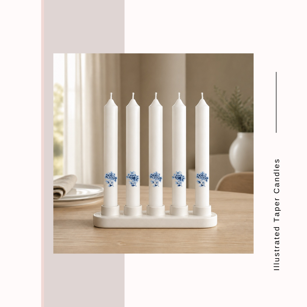 Illustrated Taper Candles