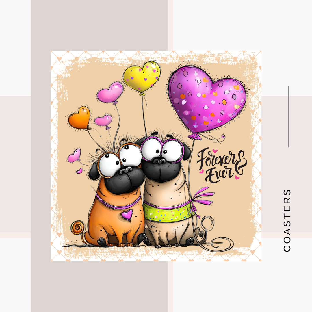 Puppy Art Coasters