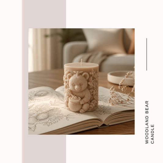 Woodland Whispers Bear Candles