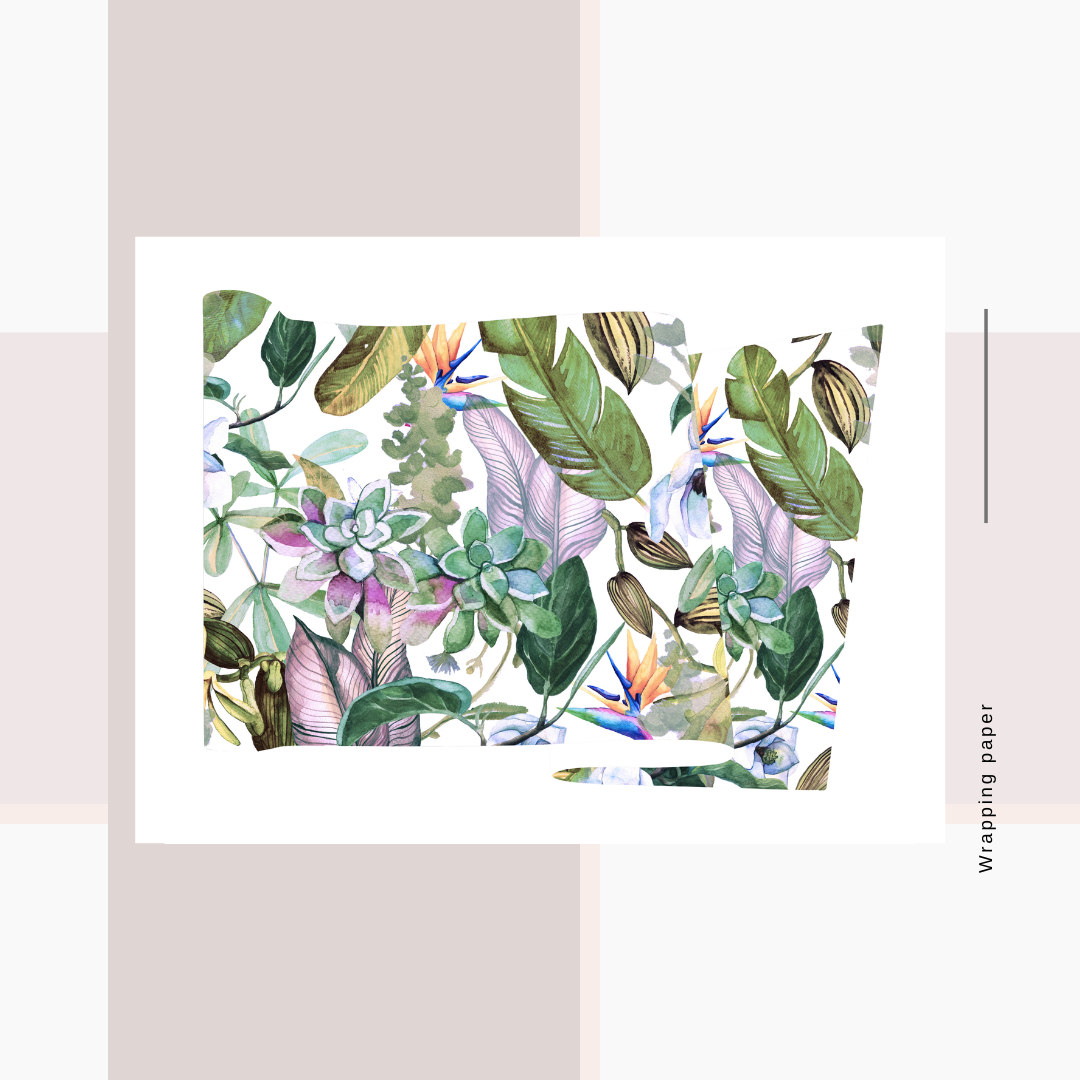 Wrapping Paper Botanical/Tropical  Prints