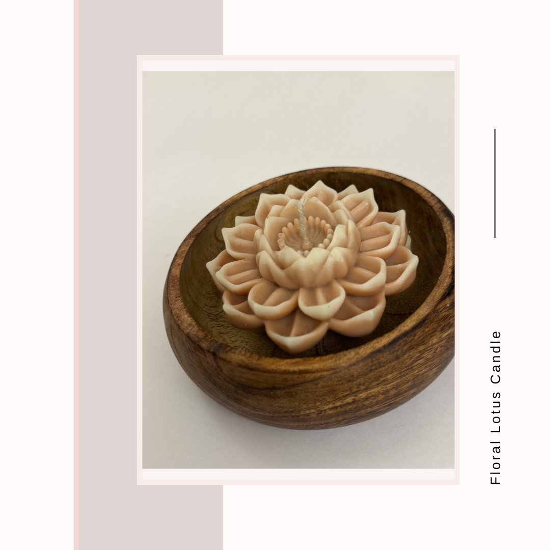 Floral Lotus Candle