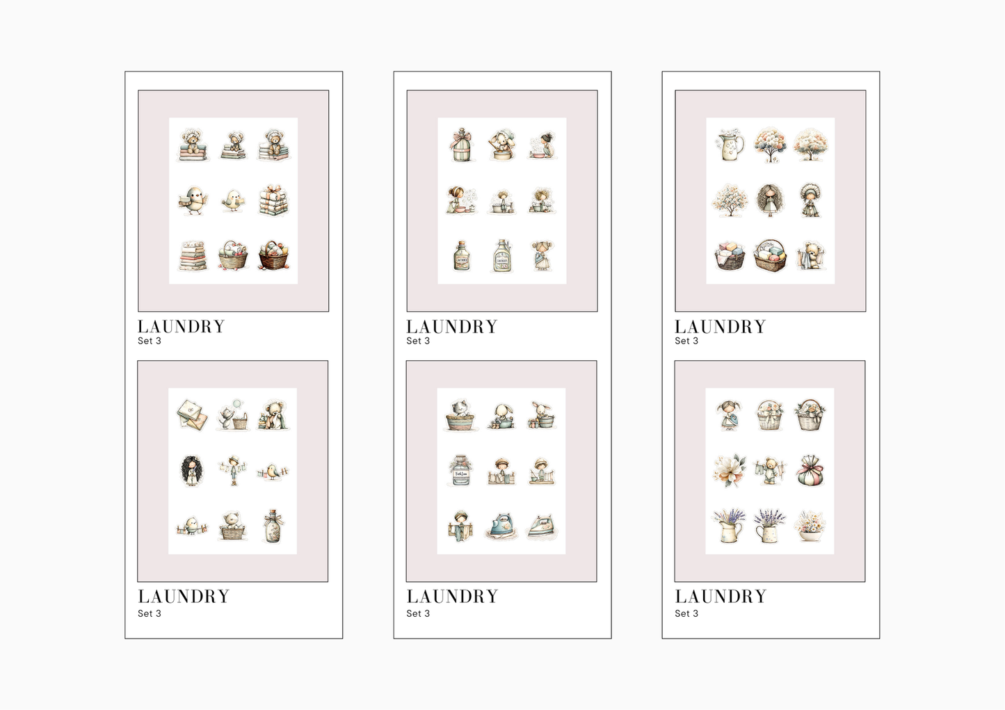 Sticker Sheets Laundry