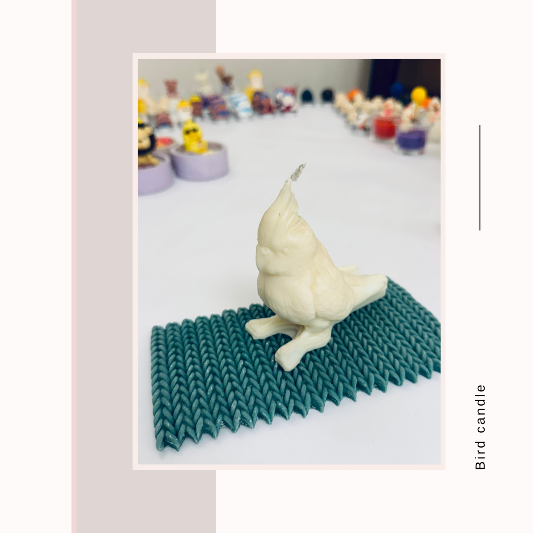 Perched Parrot Candle
