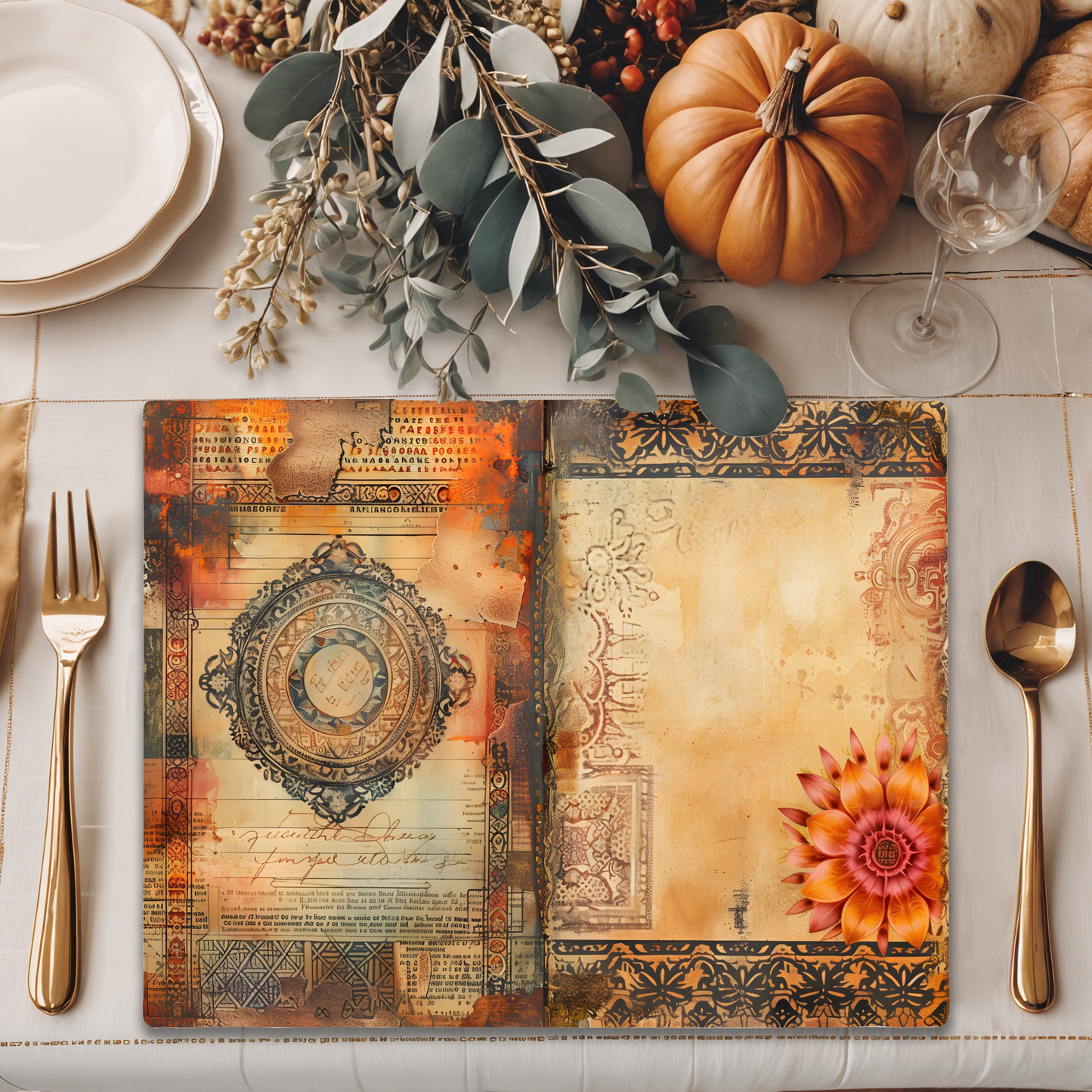 Wooden Placemats – (Set of 6) Artisan Mandala