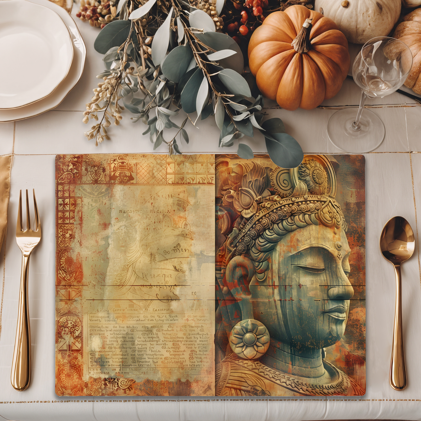 Wooden Placemats – (Set of 6) Artisan Mandala