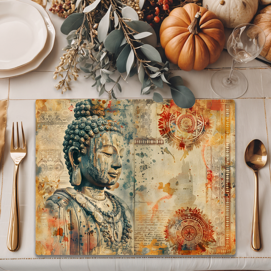 Wooden Placemats – (Set of 6) Artisan Mandala