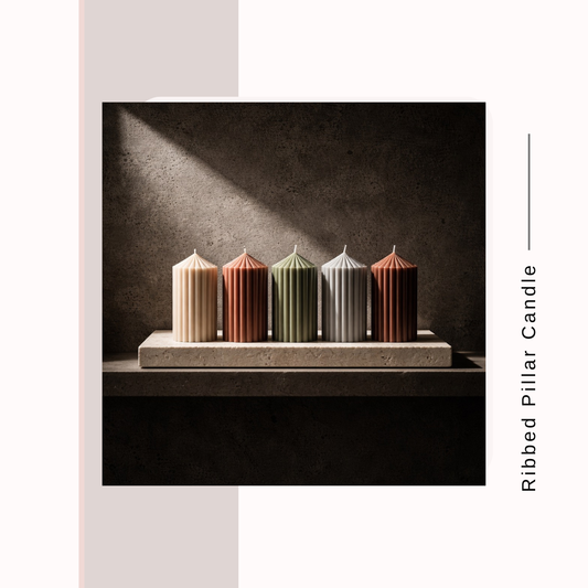 Ribbed Pillar candles