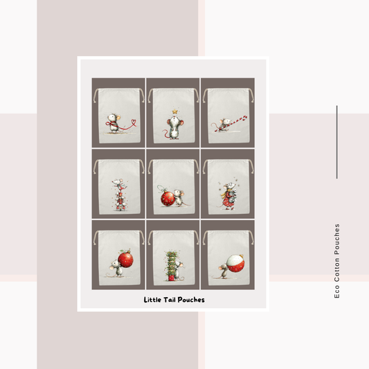 Cotton Cloth Little Tail Pouches