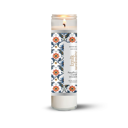 Long Burning Glass Candle
