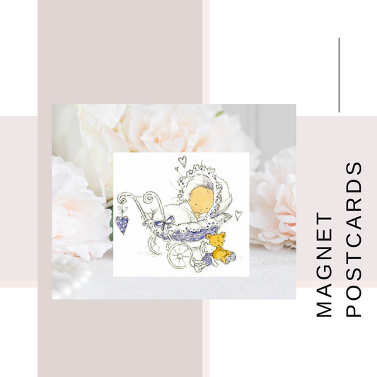 Magnet Postcards Baby Shower
