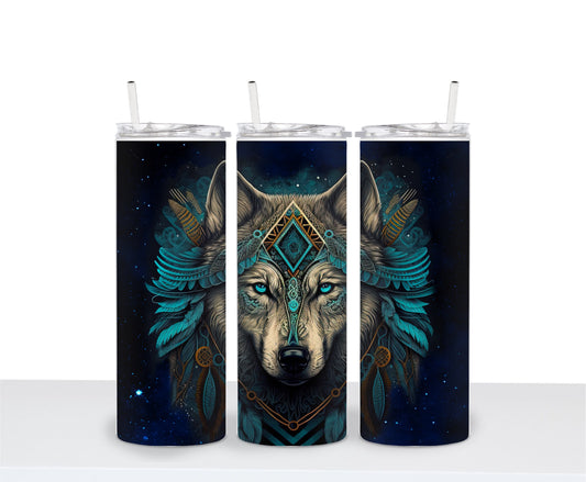 Skinny Tumbler Boho, AI and Steampunk